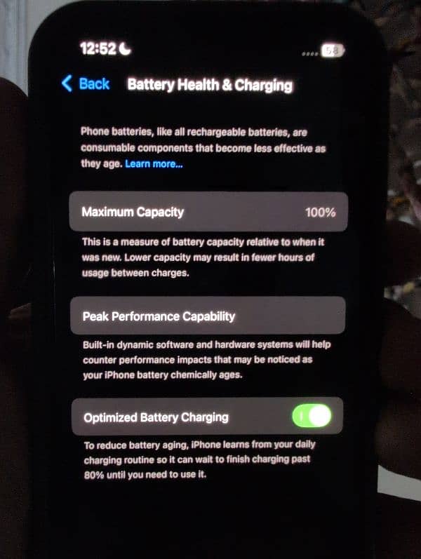 Iphone 13 128GB JV 100 battery health 3