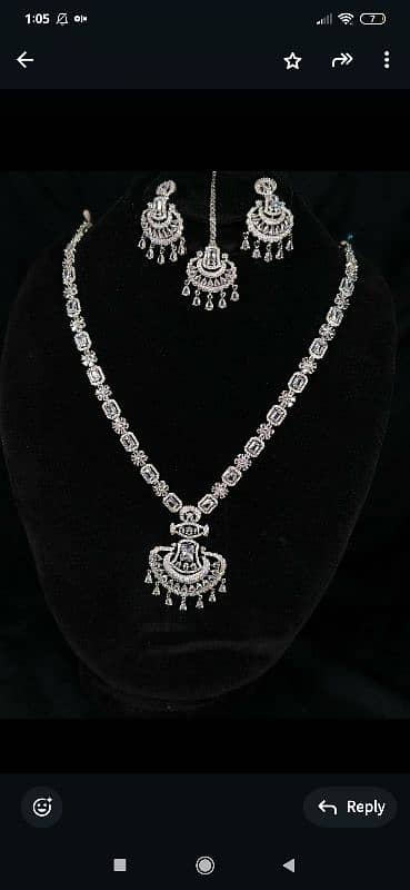 beautiful jewellery set original 0