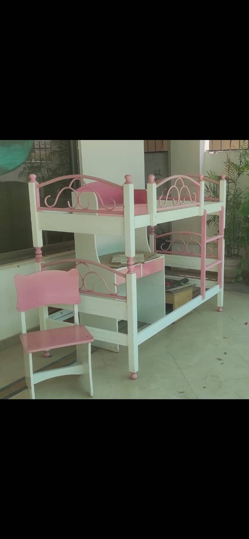 Bunk Bed, Double Bed, Bed for children, Blue Bed, Wooden bed 5