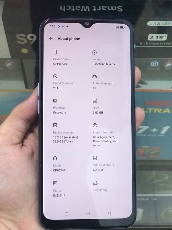 Oppo A16 with  box all ok 1