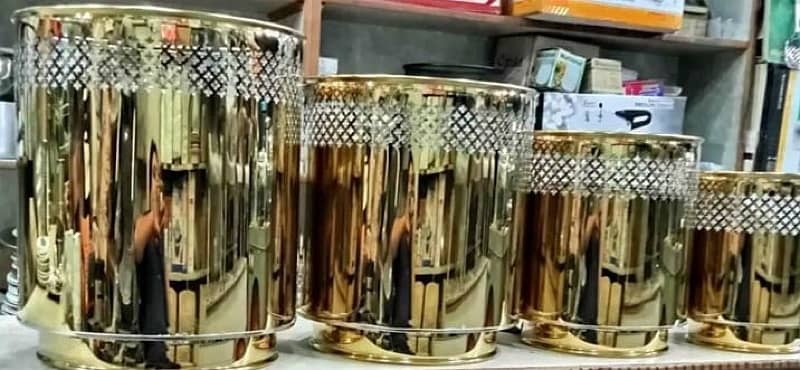 Golden/Silver Stainless Steel Planter Pots All Sizes Manifucture 0