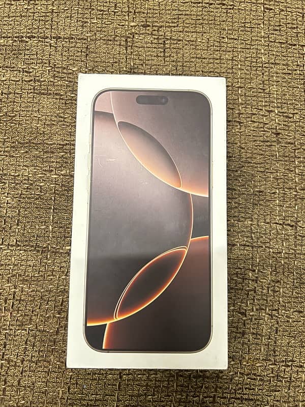 iPhone 16 pro max 256gb Desert (Box pack) 0