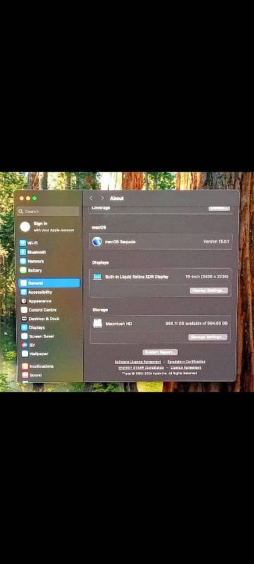 MacBook M1 Max 2021 32GB 1TB 16" Display Silver Color MK1H3LL/A 3