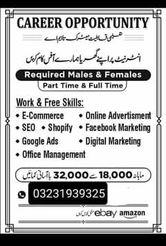 staff required male and female