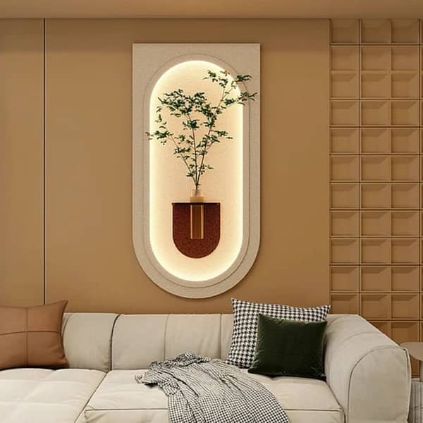 Wooden Wall Decor Wall Lamp Painting 2