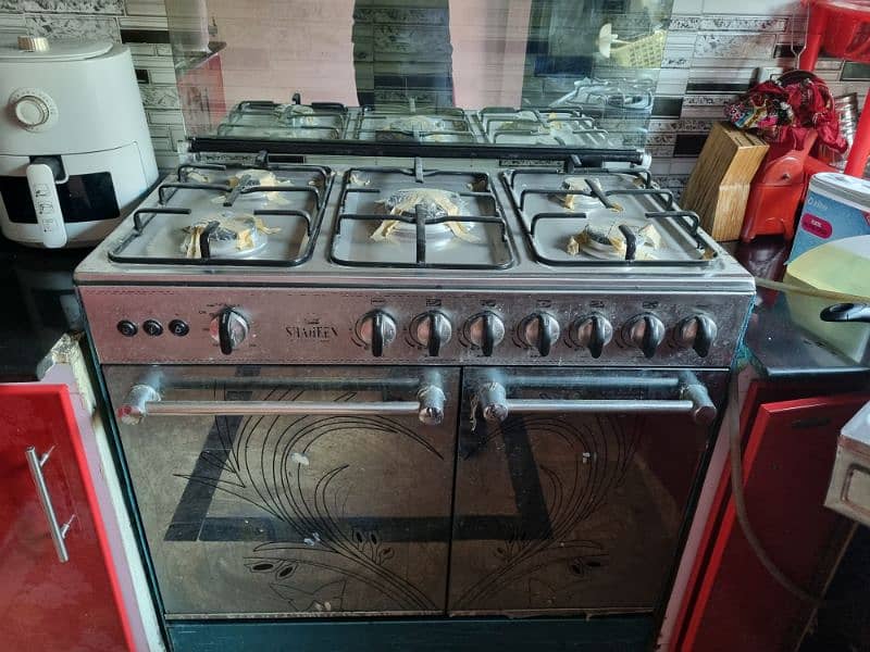 5 burner cooking range 1