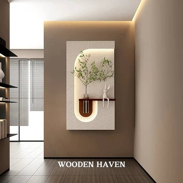 Wooden Wall Decoration Wall Lamp Paintings 5