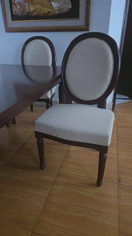 Dinning Table sheesham wood along with chairs 1