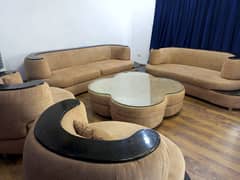 Slightly use 7 Seater Sofas with table For Sale