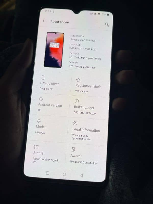 Oneplus 7T 8/128gb for sale 2