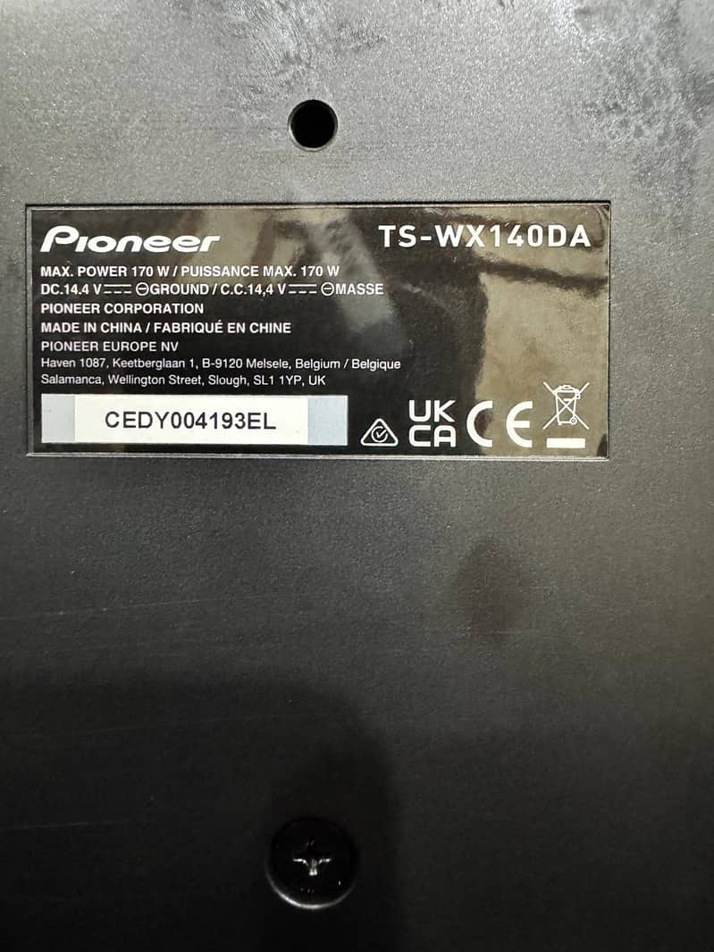 Pioneer Base Tube TS-WX140DA 5