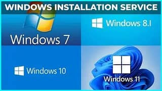 All windows and Drivers installation   home service available