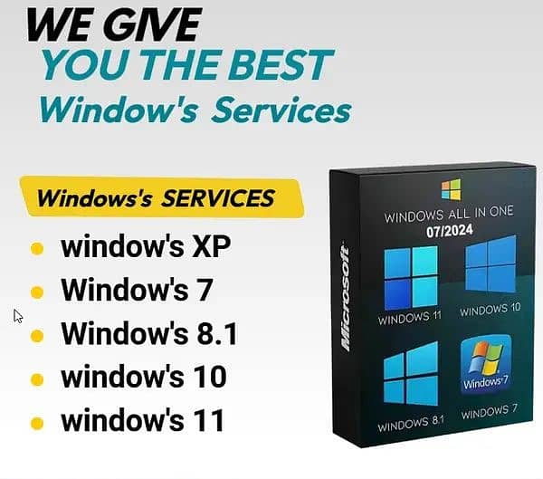 All windows and Drivers installation   home service available 4