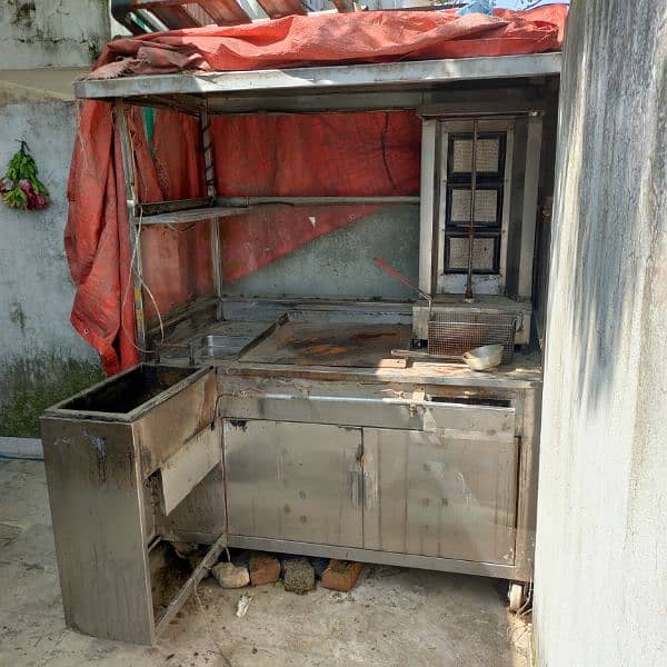 Shawarma, Burger and Chips/Fries Counter 1