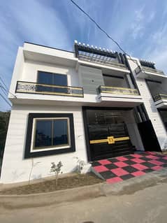 Raiz ul Jannah Rafi qamar road New brand stylish 5 marly carnor proper double story house for sale