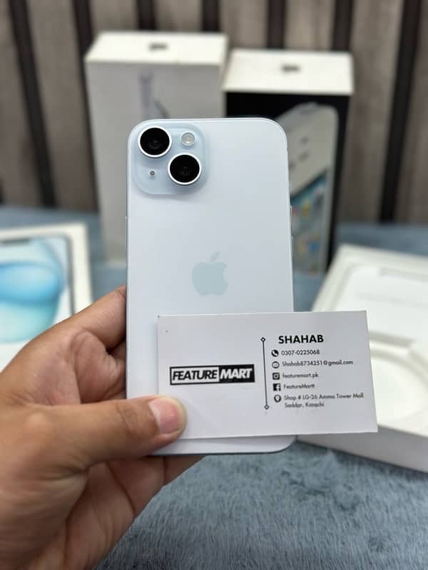 iPhone 15 512GB PTA Approved Blue Colour 6