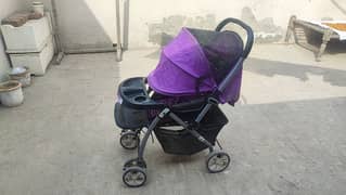 Baby full size foldable pram, walker.