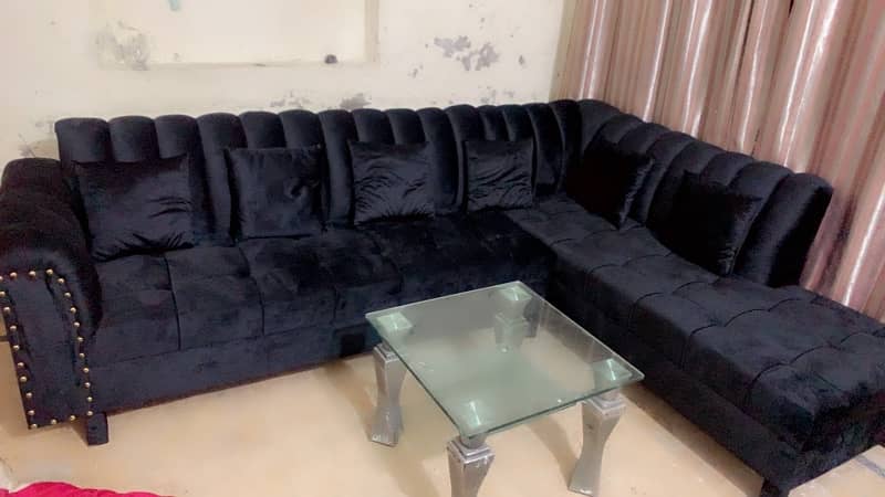 sofa set corner fo sale same as new 0