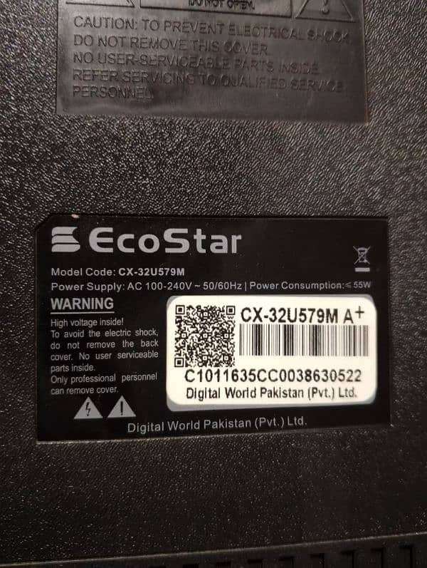 Ecostar LED 32inch new condition 1