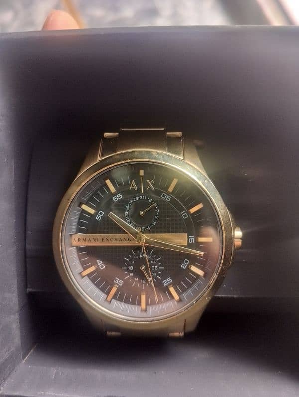 Armani exchange original golden watch 3