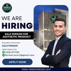 Aesthetic sales person Required