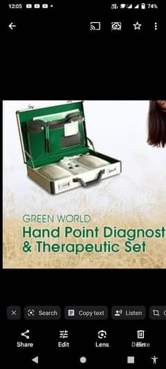 Green world Hand paint Diagnost Thera peutic set