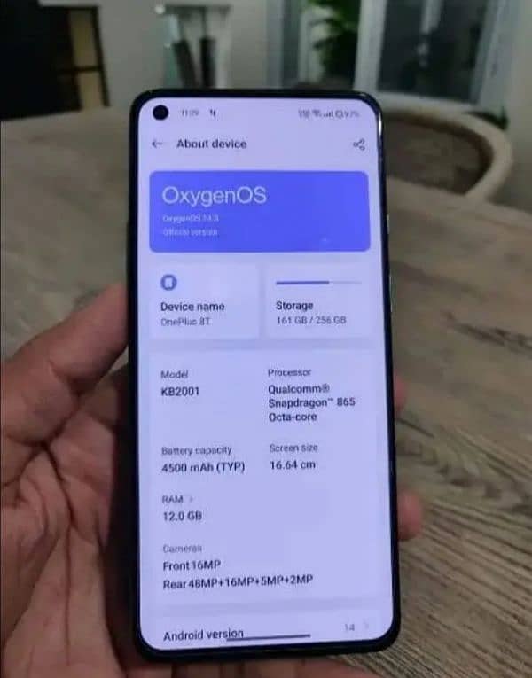 one plus 8t Pta approved 5