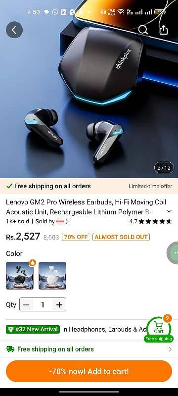 Lenovo airbuds for sale 4