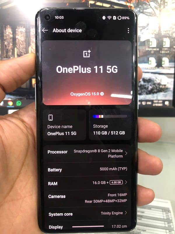OnePlus 11 5G 16+4/512Gb Non PTA S21 S22 12 2