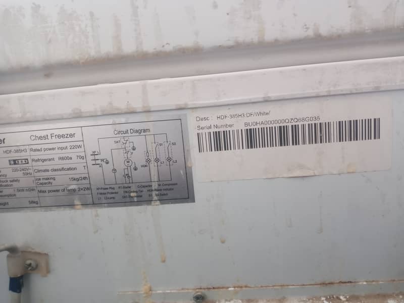 Haier deep freezer 5