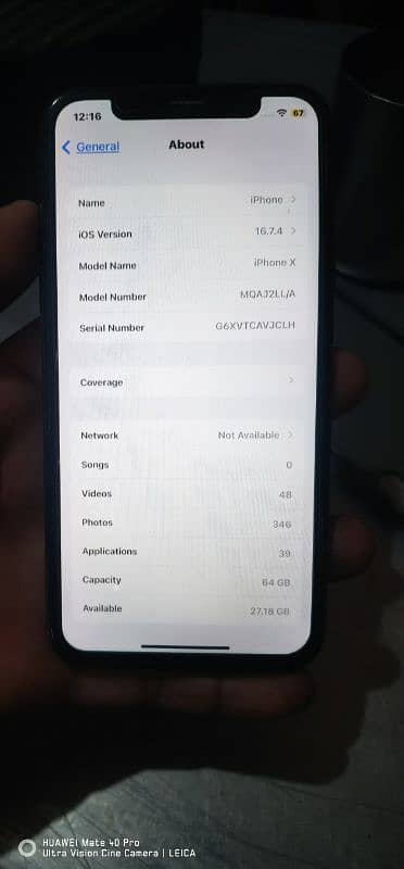 iPhone X 64 GB Panel Change 1