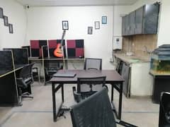 Fully Furnished 400 Square Feet Office Available In Model Town Link Road For rent