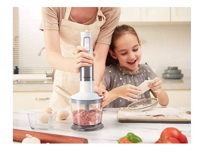 5-in-1 Hand Blender Stainless Steel 1000 W Mixer, Turbo Function 6