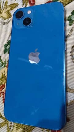 i phone 13 jv 128 gb 4 month sim time 82 health blue color 10/10