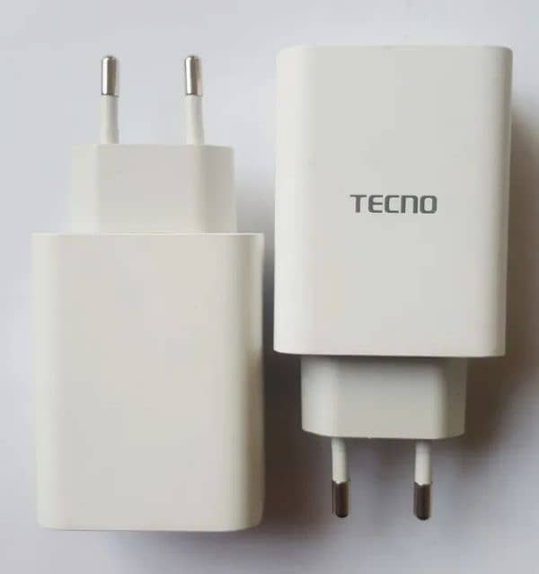 Tecno Camon 33watt/w original box plugged charger 03234806676 1