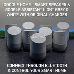 GOOGLE HOME - Smart Bluetooth Speaker & GOOGLE ASSISTANT Voice Control