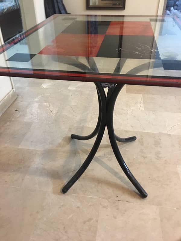 Glass Top Dining Table 2