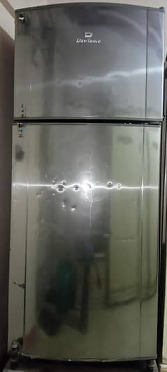 FOR SALE: Jumbo-Size Silver Refrigerator