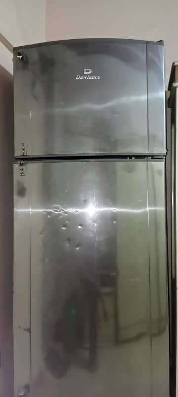 FOR SALE: Jumbo-Size Silver Refrigerator 1