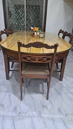 Wooden dinning table