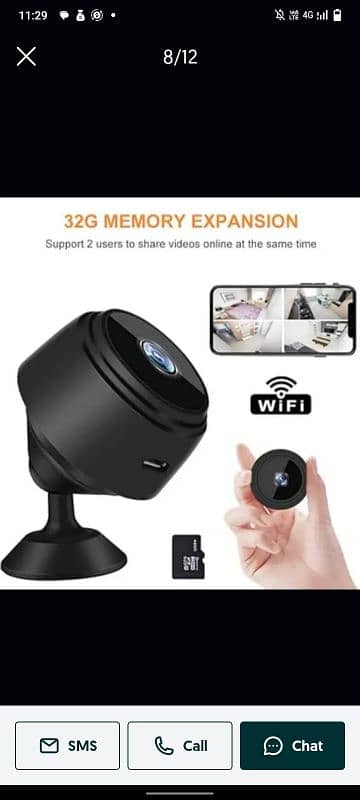 A9 mini camera wifi Bluetooth new box pack. direct call me 0