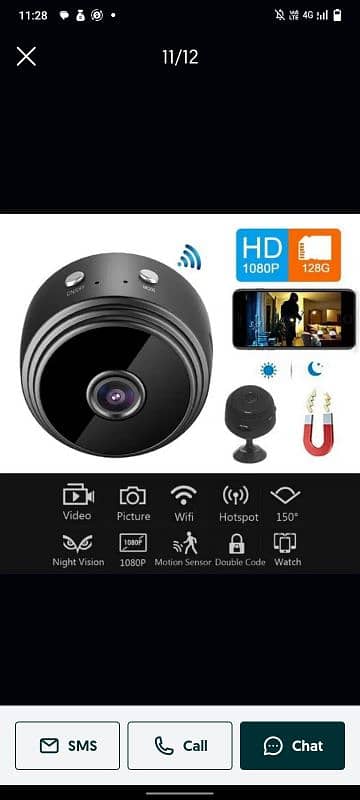 A9 mini camera wifi Bluetooth new box pack. direct call me 1