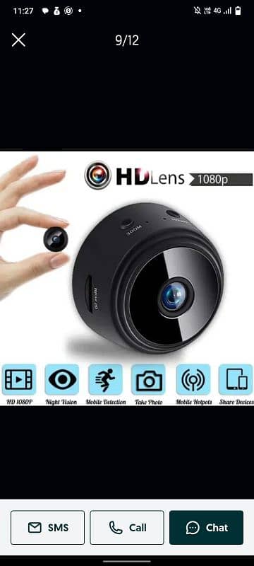 A9 mini camera wifi Bluetooth new box pack. direct call me 2