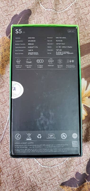 infinix s5lite 4/64 3