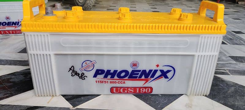 2 batteries 1) UGS 190 (2) EXT 130 phonix 1