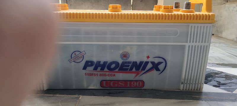 2 batteries 1) UGS 190 (2) EXT 130 phonix 3