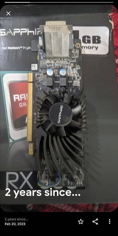 amd Redeon RX 550 4gb 1