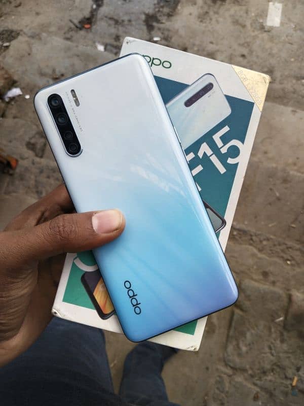 oppo f15 with only box 8 128 official pta prove fzol offe plz mat lgay 3