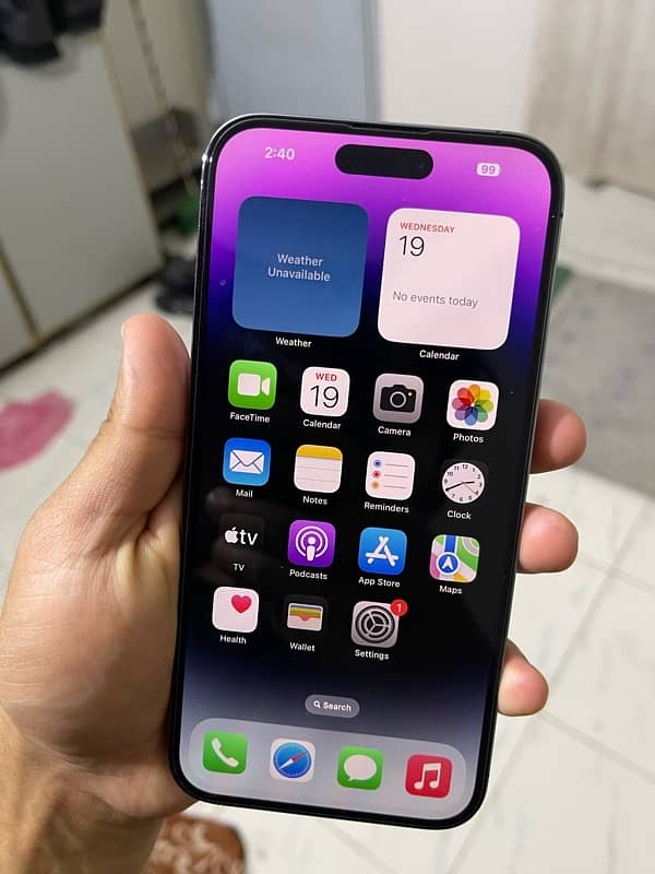 IPhone 14 ProMax 128GB Deep purple Non-PTA {JV) 0