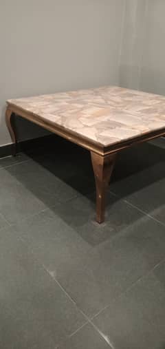 Marbel and metal style luxry dining table